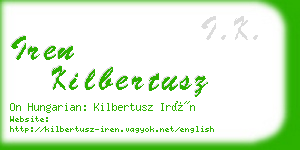 iren kilbertusz business card